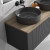 Lucena Compatech 71075 Wood Counter Top - 24" W x 5" H x 18" D - Black Color