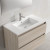 Lucena Bath  81679 32" Hasvik Single Hole Resin Sink With Integrated Countertop
