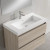 Lucena Bath  83734 32" Cotton Single Hole Nantes Sink With Integrated Countertop