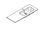 Lucena Hasvik 81681-3 Three-Hole Resin Sink With Integrated Countertop, Right Side Bowl - 40" Width