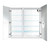 Krugg 42 Inch X 42 Inch LED Medicine Cabinet w/Dimmer & Defogger - Right Hinged - Svange4242R