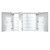 Krugg 60 Inch X 42 Inch Double LED Medicine Cabinet w/Dimmer & Defogger - Left Hinge on Middle Door - Svange6042DLLR