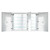 Krugg 60 Inch X 42 Inch Double LED Medicine Cabinet w/Dimmer & Defogger - Right Hinge on Middle Door - Svange6042DLRR