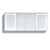 Krugg 84 Inch X 36 Inch LED Medicine Cabinet w/Dimmer & Defogger - Svange8436DLLRR