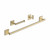 Fine Fixtures Colonia Bathroom Accessories 3 Pc Set - Satin Brass - AC3SETSB