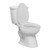 Fine Fixtures BTBN3W Oceana Basic Tank & Bowl with 12 Inch Rough Toilet - White