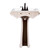 Fine Fixtures AS2619W Ashfield Pedestal Lavatory White Sink And Leg - 4" Spread