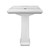 Fine Fixtures AS2619W Ashfield Pedestal Lavatory White Sink And Leg - 4" Spread