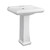 Fine Fixtures Ashfield Pedestal Lavatory White Sink And Leg - 4" Spread - AS2619W