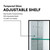 Fine Fixtures 20 Inch X 40 Inch Aluminum Medicine Cabinet - AMA2040