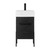 Fine Fixtures Concordia Vanity Cabinet 18" Wide - Black Marble With Black Hardware - CA18BM
