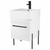 Fine Fixtures Concordia Vanity Cabinet 20" Wide - Matte White With Black Hardware - CA20WH