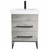 Fine Fixtures Concordia Vanity Cabinet 24" Wide - Grey Marble With Black Hardware - CA24GM