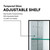 Fine Fixtures AMB2430-R 24 X 30 Right Hand Door Medicine Cabinet With Top Led