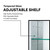 Fine Fixtures AMD3030-2 30 X 30 Double Door Medicine  Cabinet With Led On Doors
