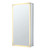 Fine Fixtures AME1530-R 15 Inch X 30 Inch Aluminum Medicine Cabinet With Framed Led - Right Hand