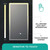 Fine Fixtures Inch Aluminum Medicine Cabinet With Framed Led - Right Hand - 24 Inch X 30 - AME2430-R
