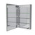 Fine Fixtures AME2436-L Aluminum Medicine Cabinet With Framed Led Left Hand - 24 Inch X 36 Inch