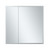 Fine Fixtures AME3030 Aluminum Medicine Cabinet 2 Door With Framed Led - 30 Inch X 30 Inch