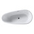 Fine Fixtures Capsule Freestanding White Bathtub White With Drain - 55 Inch x 29.5 Inch - BT255