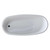 Fine Fixtures Zen Freestanding White Bathtub With Drain - 68 Inch x 30.5 Inch - BT309
