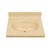Fine Fixtures MT1917S Cultured Marble Vanity Top with Integrated Sink - 19 Inch X 17 Inch - Warm Sand