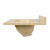 Fine Fixtures Cultured Marble Vanity Top with Integrated Sink - 19 Inch X 17 Inch - Cool Sand - MT1917TC