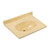 Fine Fixtures Cultured Marble Vanity Top with Integrated Sink - 25 Inch X 19 Inch - Warm Sand - MT2519S