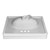 Fine Fixtures MT2519TC Cultured Marble Vanity Top with Integrated Sink - 25 Inch X 19 Inch - Terra Cotta