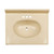 Fine Fixtures MT2519TC Cultured Marble Vanity Top with Integrated Sink - 25 Inch X 19 Inch - Cool Sand