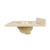 Fine Fixtures Cultured Marble Vanity Top with Integrated Sink - 25 Inch X 19 Inch - Cool Sand - MT2519TC