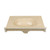 Fine Fixtures MT2519TC Cultured Marble Vanity Top with Integrated Sink - 25 Inch X 19 Inch - Cool Sand