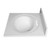 Fine Fixtures MT2522BO Cultured Marble Vanity Top with Integrated Sink - 25 Inch X 22 Inch - Bone