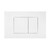 Fine Fixtures CTA09WH Concealed Toilet Tank Actuator - Square Buttons - White Color