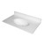 Fine Fixtures Cultured Marble Vanity Top with Integrated Sink - 31 Inch X 19 Inch - White - MT3119W