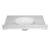 Fine Fixtures Cultured Marble Vanity Top with Integrated Sink - 31 Inch X 19 Inch - White - MT3119W