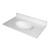 Fine Fixtures MT3119TC Cultured Marble Vanity Top with Integrated Sink - 31 Inch X 19 Inch - Terra Cotta