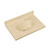 Fine Fixtures MT3119TC Cultured Marble Vanity Top with Integrated Sink - 31 Inch X 19 Inch - Cool Sand