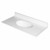 Fine Fixtures MT3719W Cultured Marble Vanity Top with Integrated Sink - 37 Inch X 19 Inch - White