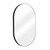 Fine Fixtures MRO1624BL Oval Rectangular Mirror - 16 Inch X 24 Inch - Matte Black