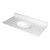 Fine Fixtures MT4322W Cultured Marble Vanity Top with Integrated Sink - 43 Inch X 22 Inch - White