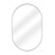 Fine Fixtures Rectangular 18 Inch X 26 Inch Mirror with Oval Corners - Matte Black - MRO1826BL