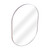 Fine Fixtures Rectangular 18 Inch X 26 Inch Mirror with Oval Corners - Satin Nickel - MRO1826SN