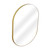 Fine Fixtures Rectangular 16 Inch X 24 Inch Mirror with Oval Corners - Satin Brass - MRO1624SB