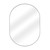 Fine Fixtures Rectangular 20 Inch X 28 Inch Mirror in Oval Shape - Matte Black - MRO2028BL