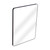 Fine Fixtures Rectangular 20 Inch X 28 Inch Mirror with Round Corners - Matte Black - MRR2028BL