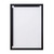 Fine Fixtures Rectangular 20 Inch X 28 Inch Mirror with Sharp Corners - Matte Black - MRS2028BL
