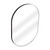 Fine Fixtures Rectangular 22 Inch X 30 Inch Mirror with Oval Corners - Matte Black - MRO2230BL