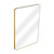 Fine Fixtures Rectangular Mirror 18 Inch X 26 Inch - Round Corners - Satin Brass - MRR1826SB