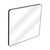 Fine Fixtures Rectangular 24 Inch X 24 Inch Mirror with Round Corners - Matte Black - MRR2424BL